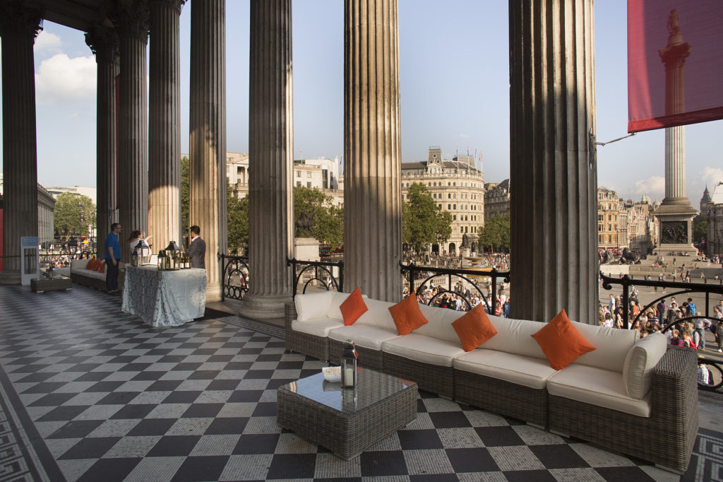 portico terrace national gallery breakout space
