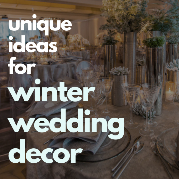 winter wedding decor