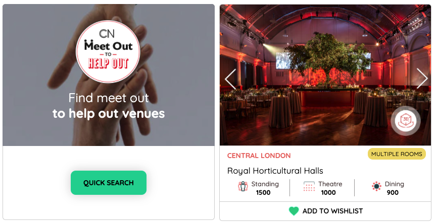 meet out to help out venues london